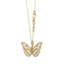 Load image into Gallery viewer, 18k yellow gold monarch butterfly necklace by James Banks Design. 
