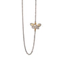 Load image into Gallery viewer, sterling silver and 18k yellow gold inlay butterfly necklace by James Banks Design. 
