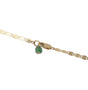 Load image into Gallery viewer, 18" Flat Link Chain w/ Emerald Bead Charm
