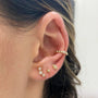 Load image into Gallery viewer, Small Graduated Bezel Diamond Stud Earrings
