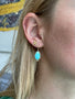 Load image into Gallery viewer, Gold and Four Diamond Circle Stud Earrings
