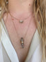 Load image into Gallery viewer, Rough Pencil Quartz with Diamonds Gold Necklace

