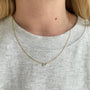Load image into Gallery viewer, 18K Yellow Gold Emerald Cut Floating Diamond Necklace
