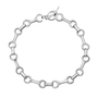 Load image into Gallery viewer, 25MM Double Beam Chain Bracelet with Tusk Clasp in Sterling Silver - Art + Soul Gallery
