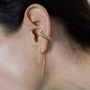 Load image into Gallery viewer, Medium Infinite Tusk Earring with White Diamonds - Art + Soul Gallery
