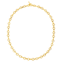Load image into Gallery viewer, 15MM Gold Vermeil Mini Double Beam Chain Necklace with Signature Tusk Clasp - Art + Soul Gallery
