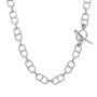 Load image into Gallery viewer, 15MM Sterling Silver Stirrup Chain Necklace with Signature Tusk Clasp - Art + Soul Gallery
