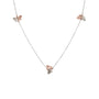 Load image into Gallery viewer, White Gold and Rose Gold Triple Migration Necklace
