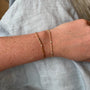 Load image into Gallery viewer, 5 Floating Diamond Station Bead Chain Bracelet

