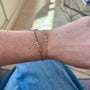 Load image into Gallery viewer, 5mm Rondelle Bead Rainbow Paracord Bracelet
