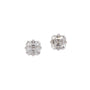 Load image into Gallery viewer, Lab Grown Asscher Cut 4 Prong Set White Gold Earrings
