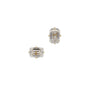Load image into Gallery viewer, Lab Grown Emerald Cut Diamond 4 Prong Yellow Gold Earrings
