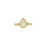 Load image into Gallery viewer, Rose Cut Pear Diamond Gold Luna Ring
