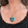 Load image into Gallery viewer, Yellow Gold and Confetti Chrysocolla Pendant
