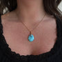 Load image into Gallery viewer, Kazakhstan Turquiose “Sticks and Stones” Pendant with Diamond
