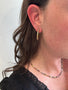 Load image into Gallery viewer, Diamond "Seashore 1" Hoop Earrings
