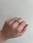 Load image into Gallery viewer, Inverted Diamond Open Rose Gold Band
