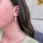 Load image into Gallery viewer, White Topaz Drop Earrings
