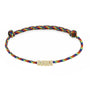 Load image into Gallery viewer, Adjustable paracord bracelet with five 14k yellow gold 5mm rondelle beads by Zoe Chicco
