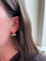 Load image into Gallery viewer, Peridot + Pearl Jeweled Bug Earrings
