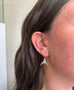 Load image into Gallery viewer, Snow Drops Flower Earrings with Rubies
