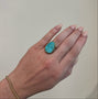 Load image into Gallery viewer, Druzy Chrysocolla Ring
