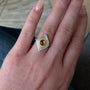 Load image into Gallery viewer, Pink Tourmaline Mixed Metal Ring
