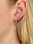 Load image into Gallery viewer, Ruby and Gold Drop Earrings
