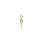 Load image into Gallery viewer, 9k yellow gold diamond pave point plaque from Metier by Tomfoolery.

