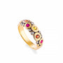 Load image into Gallery viewer, Fire Candy Band with Sapphires + Diamonds

