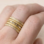 Load image into Gallery viewer, 18k Yellow Gold Narrow Pave Diamond Band
