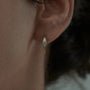 Load image into Gallery viewer, Tapered Baguette Diamond Curved Screw Back Stud Earrings
