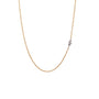 Load image into Gallery viewer, 18k yellow gold cable chain with a floating 0.25ct marquis diamond stationed to the chain with platinum jump rings by TAP
