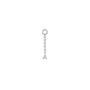 Load image into Gallery viewer, 9k white gold prong set diamond chain plaque from Metier by Tomfoolery
