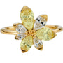 Load image into Gallery viewer, Blossom Lab Grown Yellow Sapphire and Diamond Ring
