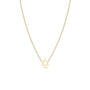Load image into Gallery viewer, A 14k gold cable chain necklace with a small Star of David pendant in the center by zoe chicco.
