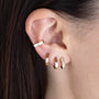 Load image into Gallery viewer, Octagon Huggie Studs
