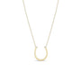Load image into Gallery viewer, 14k yellow gold diamond horseshoe necklace by Zoe Chicco.
