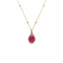 Load image into Gallery viewer, Rosecut Ruby and Diamonds Necklace
