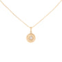 Load image into Gallery viewer, Medium 'Boulder' Pear Diamond Disc Necklace
