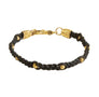 Load image into Gallery viewer, Braided Cord &amp; Brass Bead Bracelet
