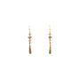 Load image into Gallery viewer, Diamond with Hammered Teardrop Earrings
