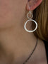 Load image into Gallery viewer, Double Circle Drop Earrings
