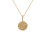 Load image into Gallery viewer, 14k yellow gold ganesh and water necklace, water side, by Robin Haley

