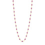 Load image into Gallery viewer, 18k yellow gold 16.5" chain with galaxy colored resin beads by Gigi Clozeau. 
