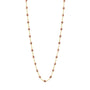 Load image into Gallery viewer, 18k yellow gold 17.7" chain with copper colored resin beads by Gigi Clozeau. 
