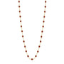 Load image into Gallery viewer, 18k yellow gold 17.7" chain with moka colored resin beads by Gigi Clozeau. 
