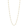 Load image into Gallery viewer, 18k yellow gold 17.7" chain with opal colored resin beads by Gigi Clozeau. 
