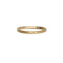 Load image into Gallery viewer, An Ananda Khalsa ring featuring fifteen 1mm diamonds circling an 18k gold, 1.5mm wide hammered band. 
