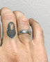 Load image into Gallery viewer, Model wearing sterling silver Fly By Night band by Digby &amp; Iona.
